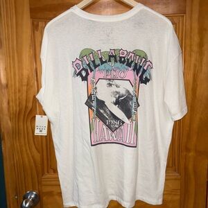 Billabong White Aloha All Day Tee with Tag